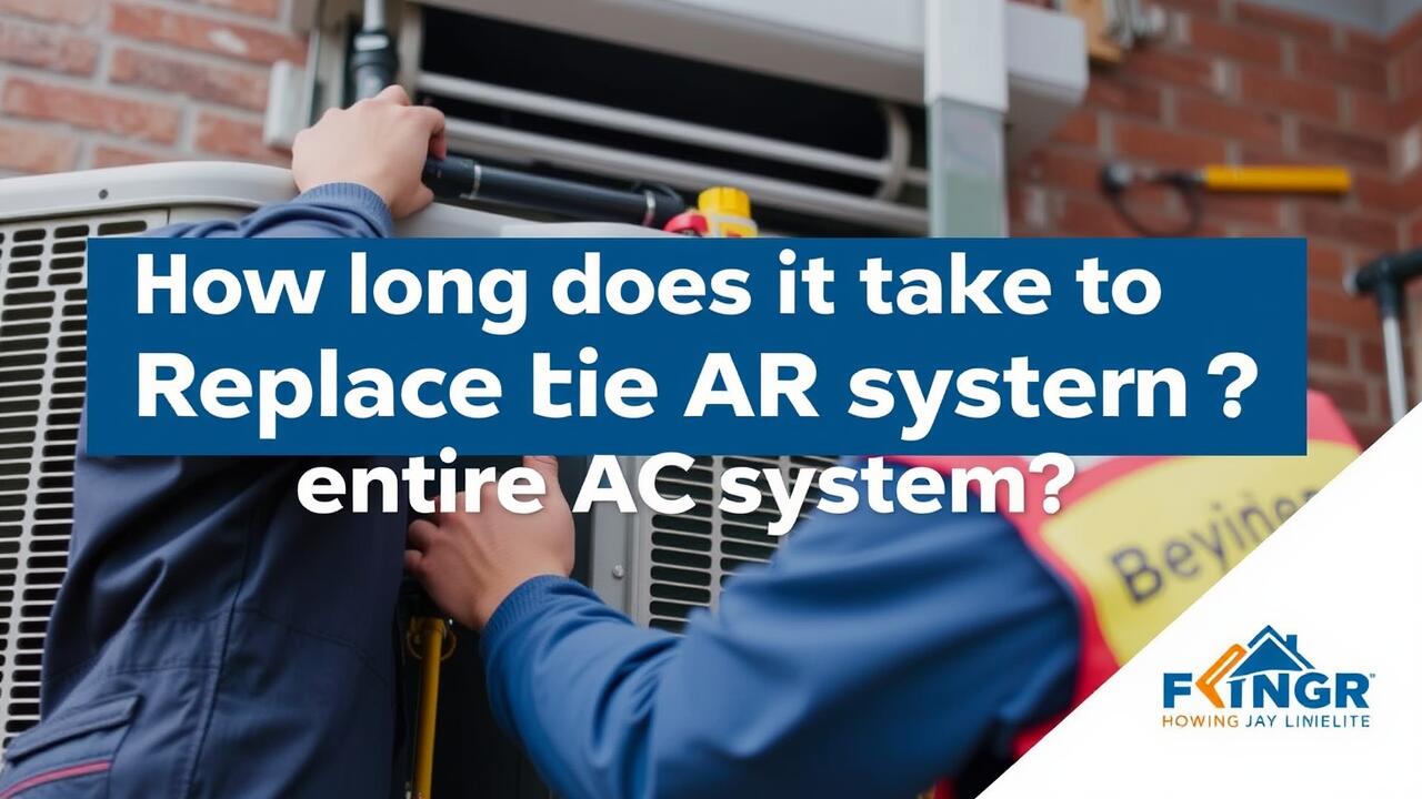 How long does it take to replace an entire AC system?